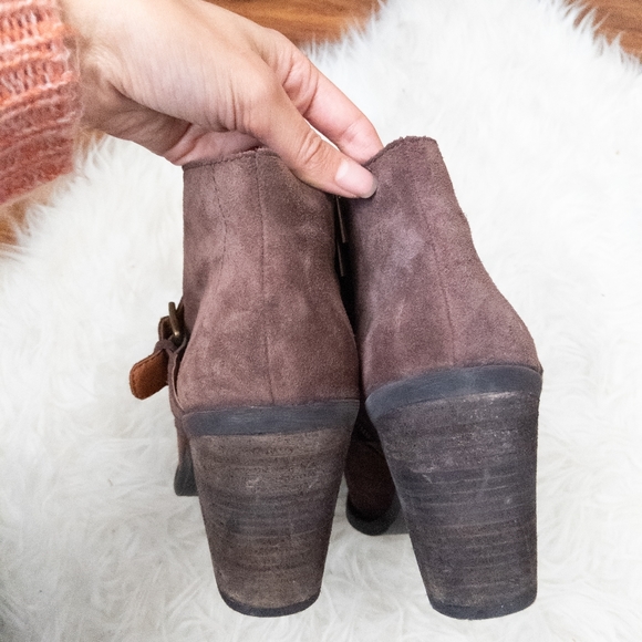 Lucky Brand Eastin Brown Suede Ankle Boot - Picture 3 of 7